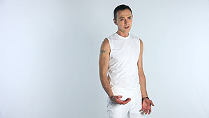 John Kelly Image from Janet Biggs video Fade to White