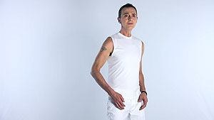John Kelly Image from Janet Biggs video Fade to White