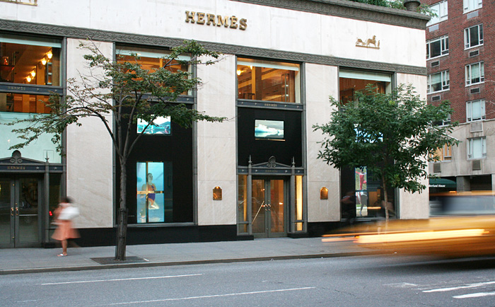 Video artist Janet Biggs video installation at Herms, New York